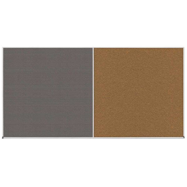 Enclosed Corkboard, 1 Door, 60"x36", 4" Fra